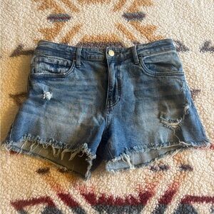 Kut From the Kloth Jane High Rise Denim Shorts Size 8 Medium Wash